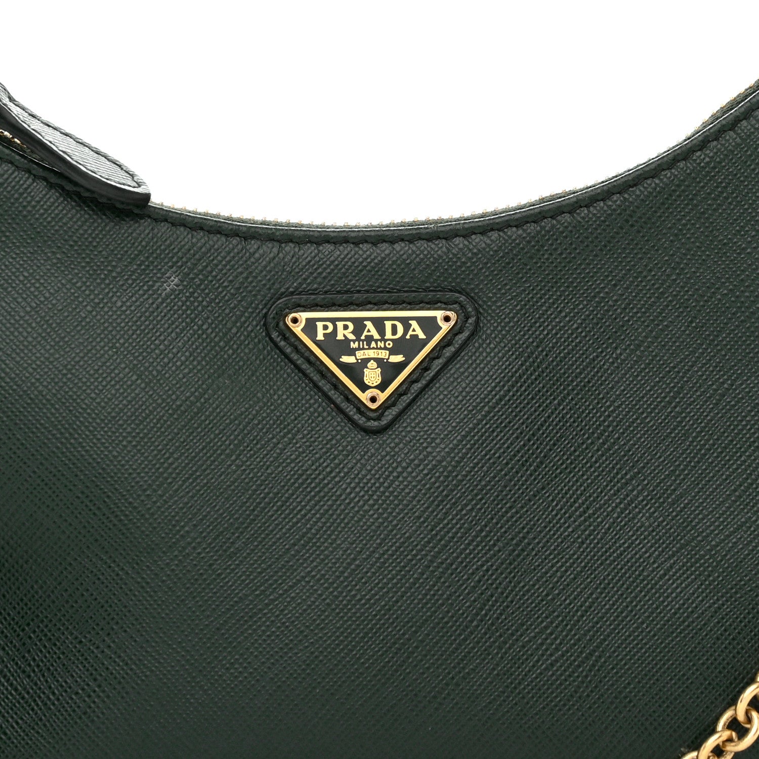 Prada Saffiano Lux Re-Edition 2005 Shoulder Bag Smeraldo 9 of 12