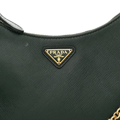 Prada Saffiano Lux Re-Edition 2005 Shoulder Bag Smeraldo 9 of 12