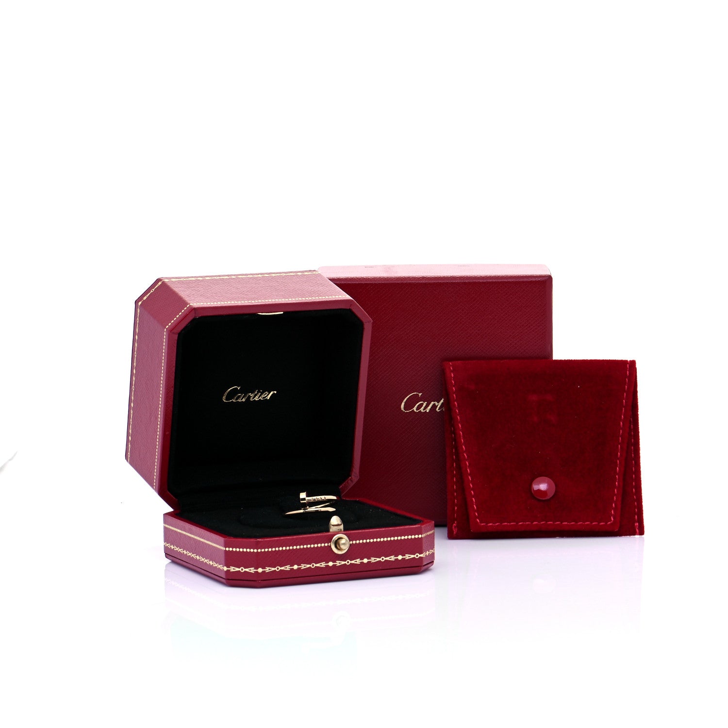 Cartier 18K Yellow Gold Small Juste Un Clou Ring 50 5.25 7 of 7