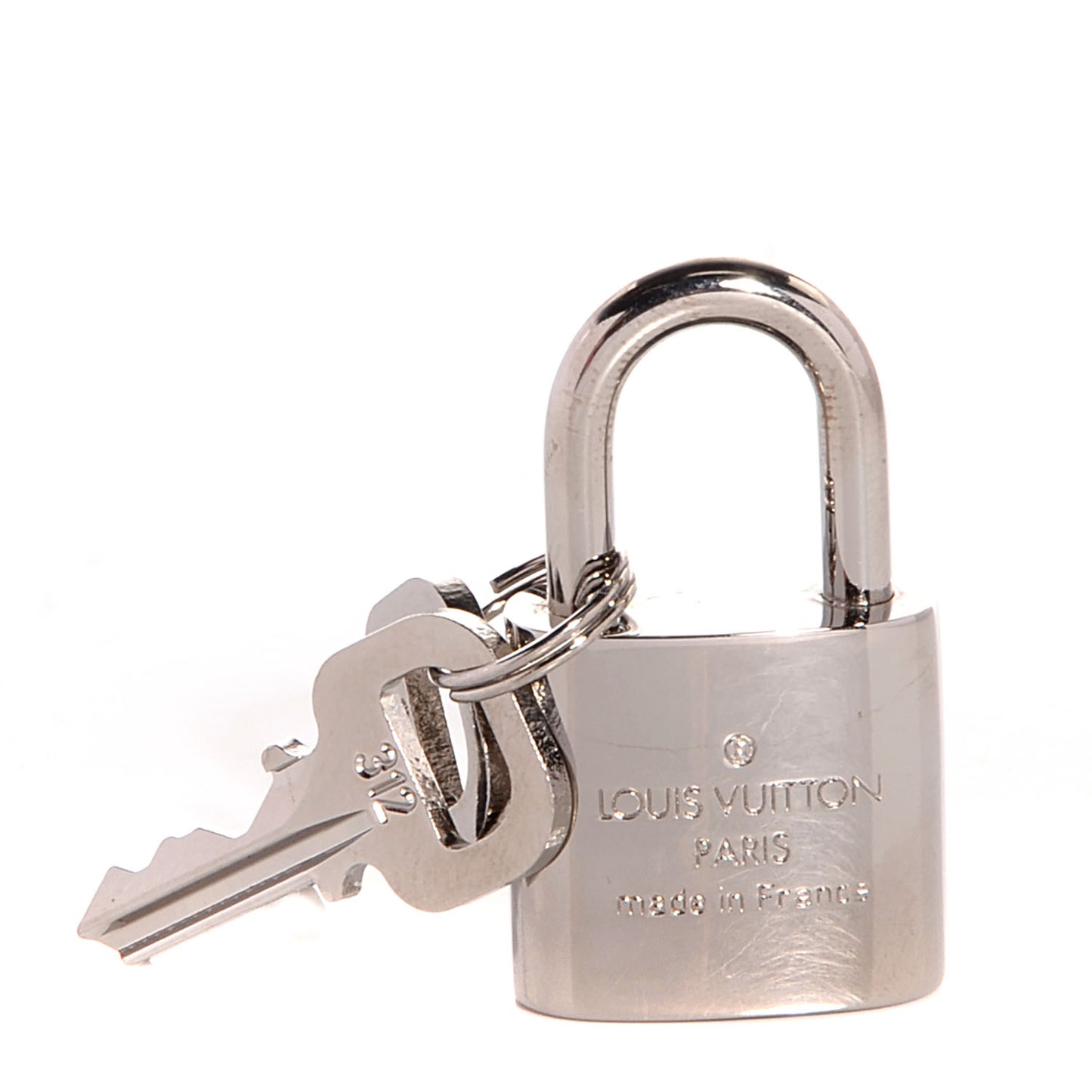 Polished Silver Lock and Key Set