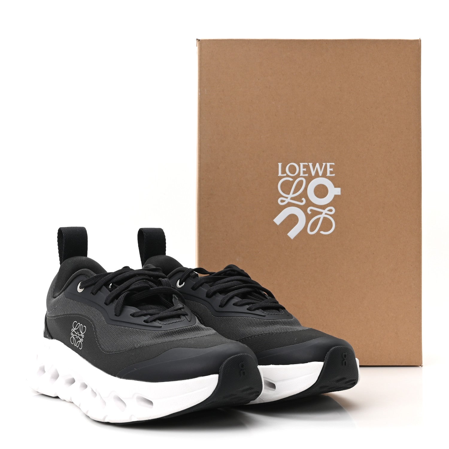 Loewe X ON Recycled Polyester Womens Cloudtilt 2.0 Sneakers 37 Black 10 of 10