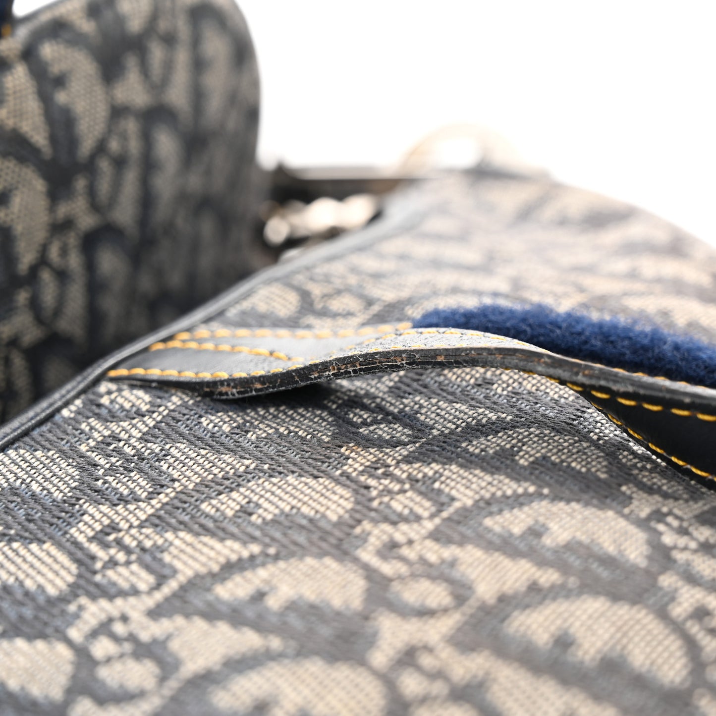 Monogram Saddle Bag Blue