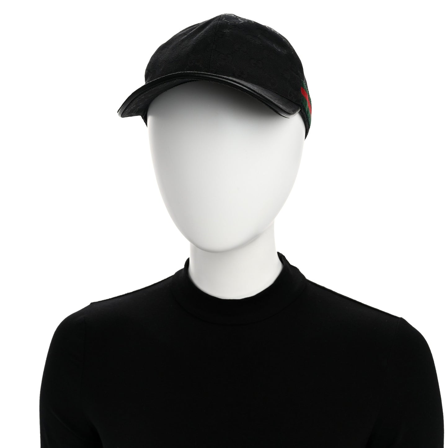 Monogram Web Baseball Hat L Black