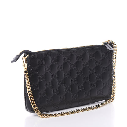 Gucci Guccissima Signature Wrist Wallet Black 3 of 9