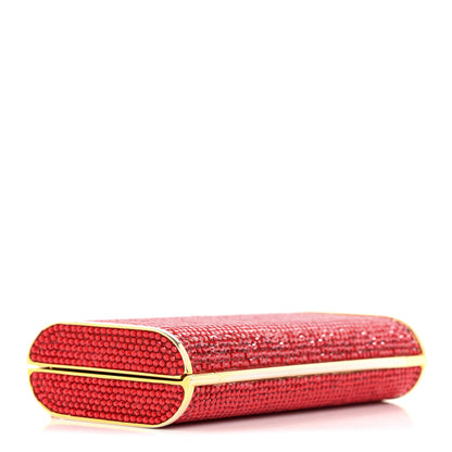Judith Leiber Crystal Minaudiere Clutch Red 4 of 11