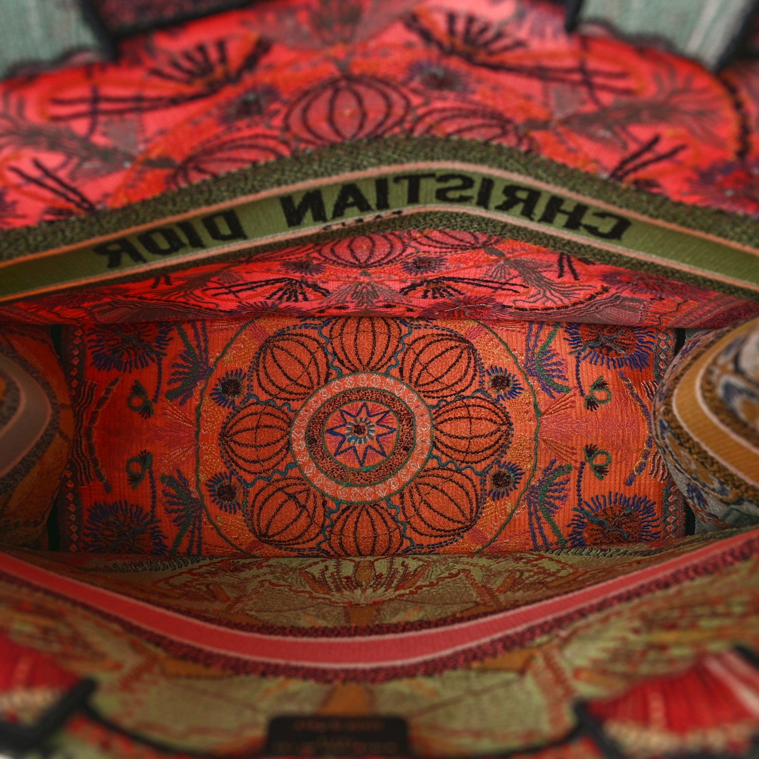 Christian Dior Canvas Embroidered Large In Lights Book Tote Multicolor 5 of 8