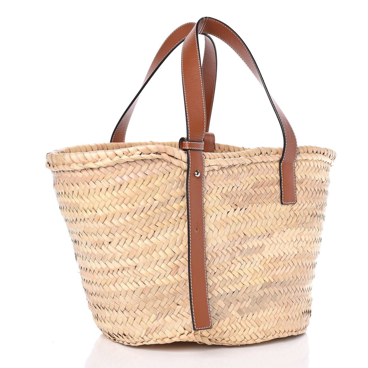 Raffia Large Basket Tote Bag Natural Tan