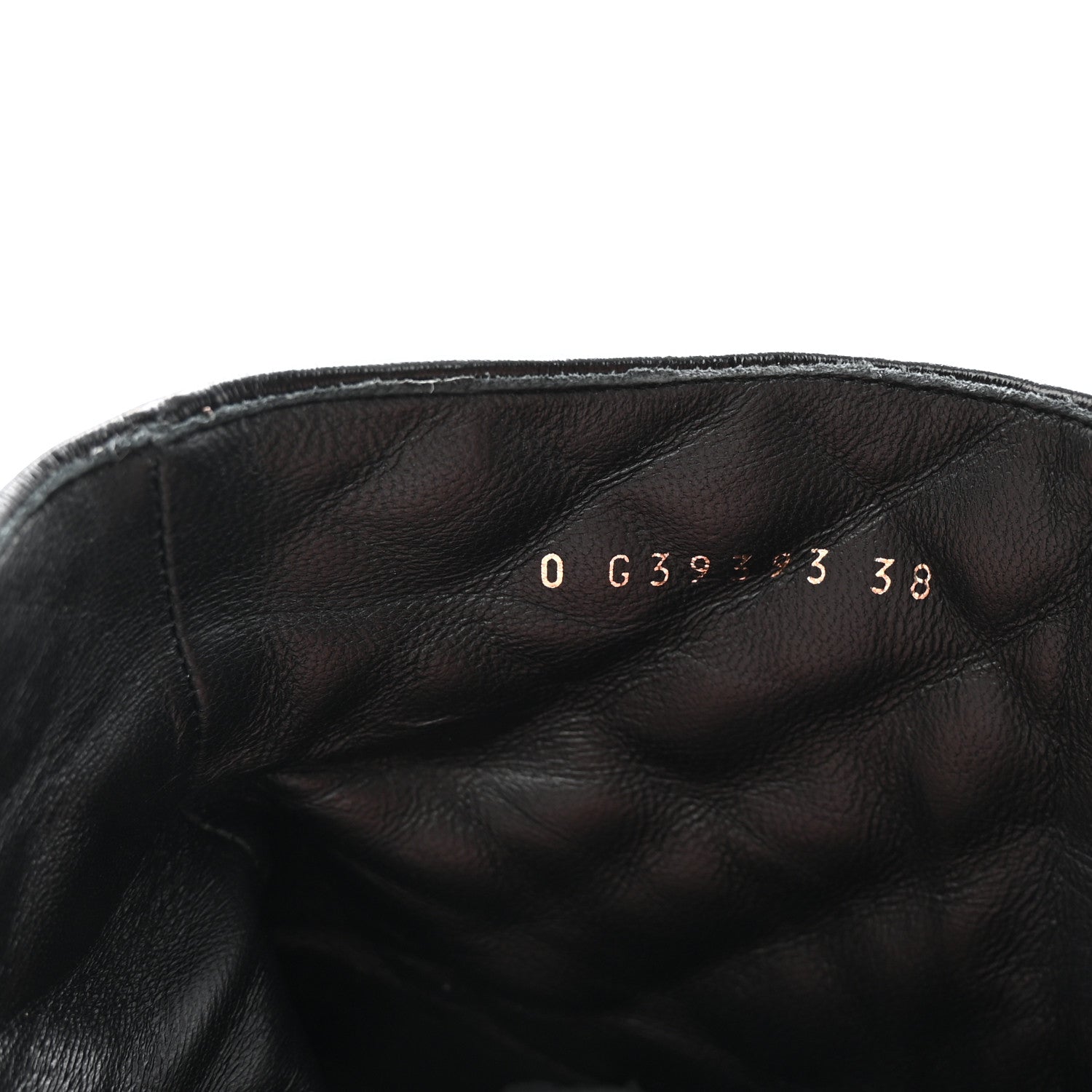 Chanel Shiny Calfskin Patent Quilted Chain Lace Up Combat Boots 38 Black 8 of 10