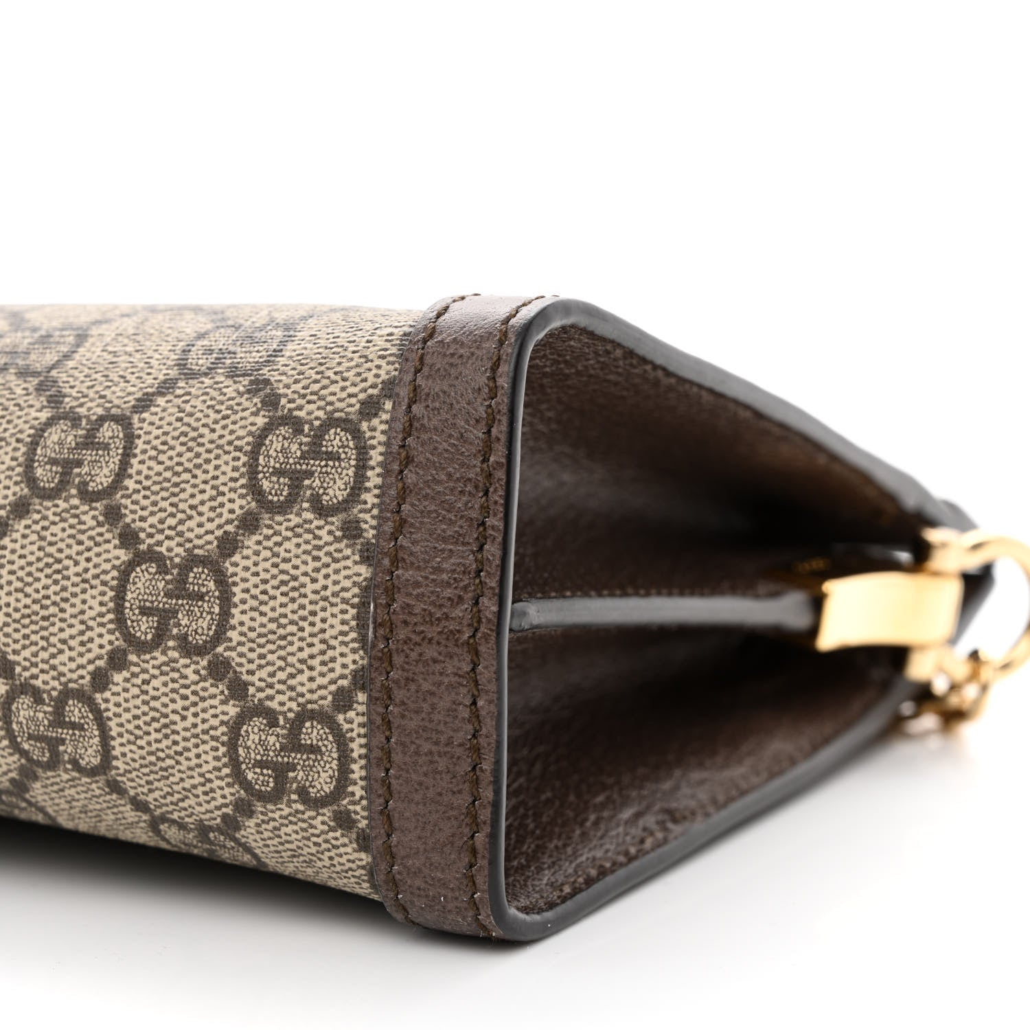 Gucci GG Supreme Monogram Web Small Ophidia Chain Shoulder Bag Brown 10 of 10