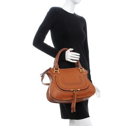 Chloe Calfskin Medium Marcie Satchel Tan 3 of 8