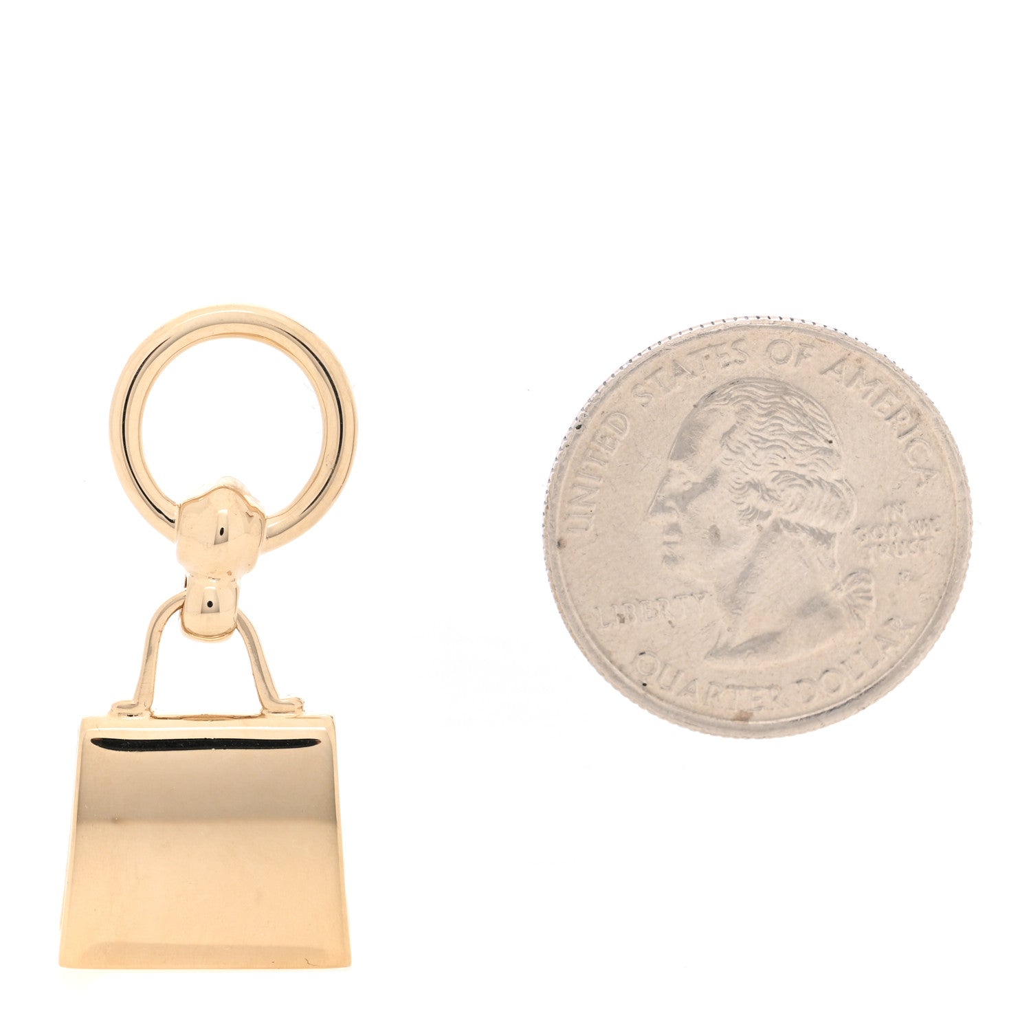 Hermes Permabrass Mini Kelly Twilly Ring 2 of 4