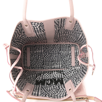MCM Visetos Medium Liz Reversible Shopper Tote Powder Pink 9 of 16