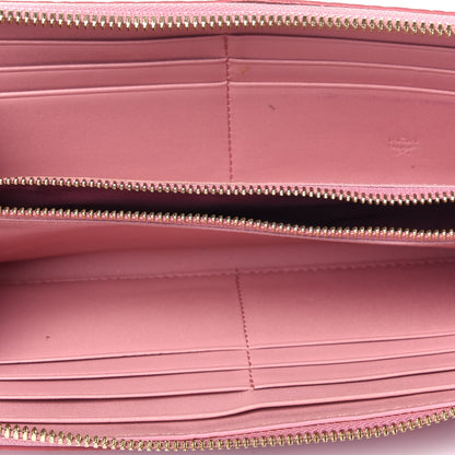 MCM Visetos Large Zip Around Wallet Pink 5 of 11