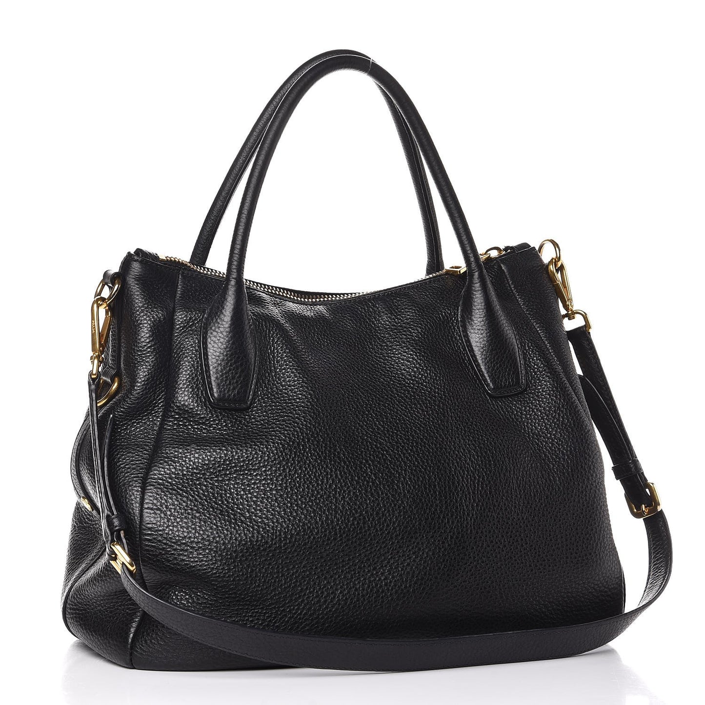 Vitello Daino Tote Black