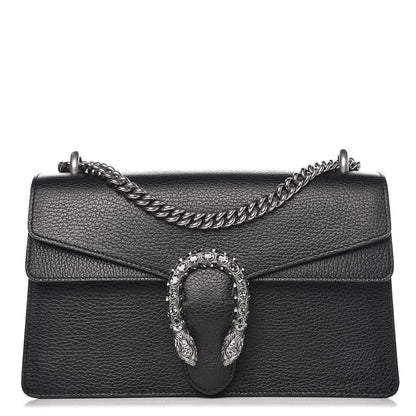Gucci Pebbled Calfskin Small Dionysus Shoulder Bag Black 1 of 9