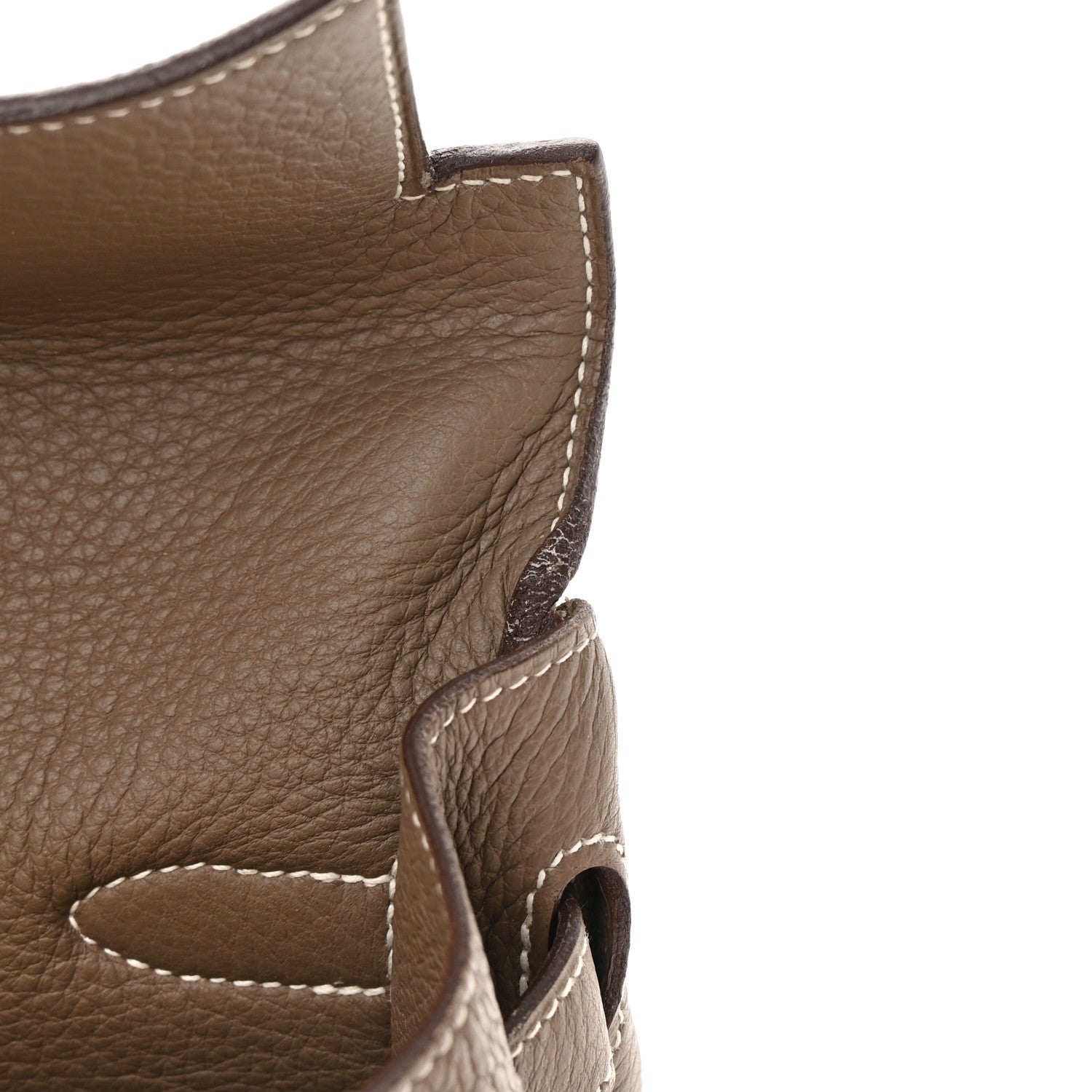 Hermes Taurillon Clemence Kelly Retourne 35 Etoupe 11 of 20