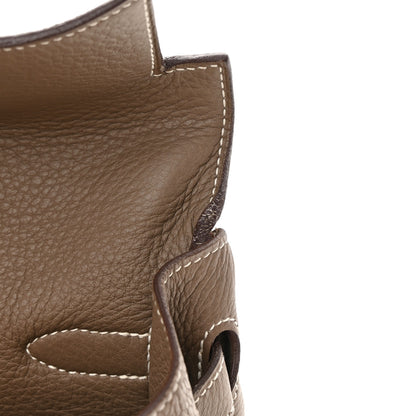 Hermes Taurillon Clemence Kelly Retourne 35 Etoupe 11 of 20
