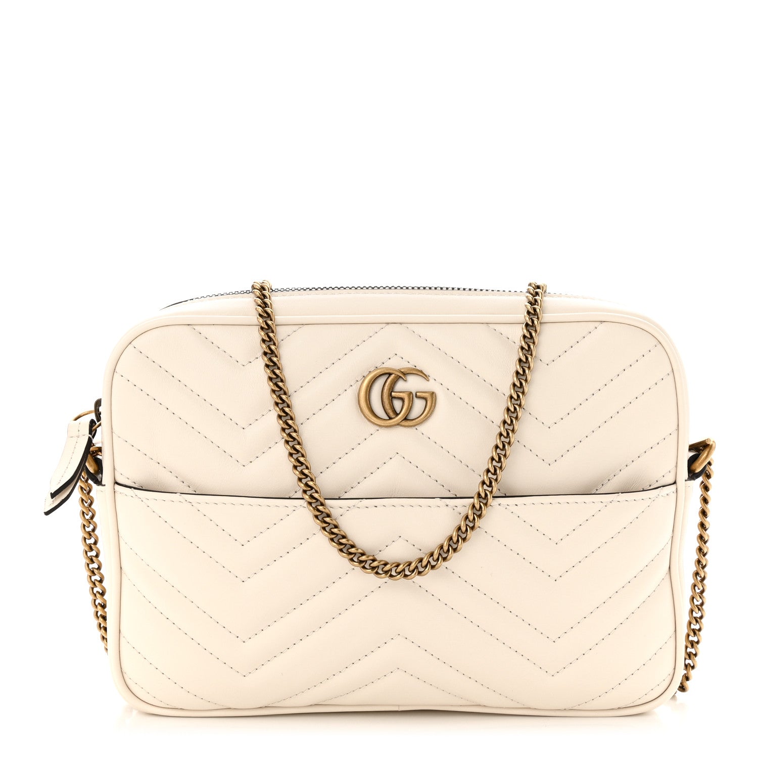 Gucci Calfskin Matelasse GG Marmont Multi-Use Mini Bag 85 34 Black Perfect Pink Mystic White 3 of 14