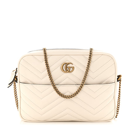 Gucci Calfskin Matelasse GG Marmont Multi-Use Mini Bag 85 34 Black Perfect Pink Mystic White 3 of 14