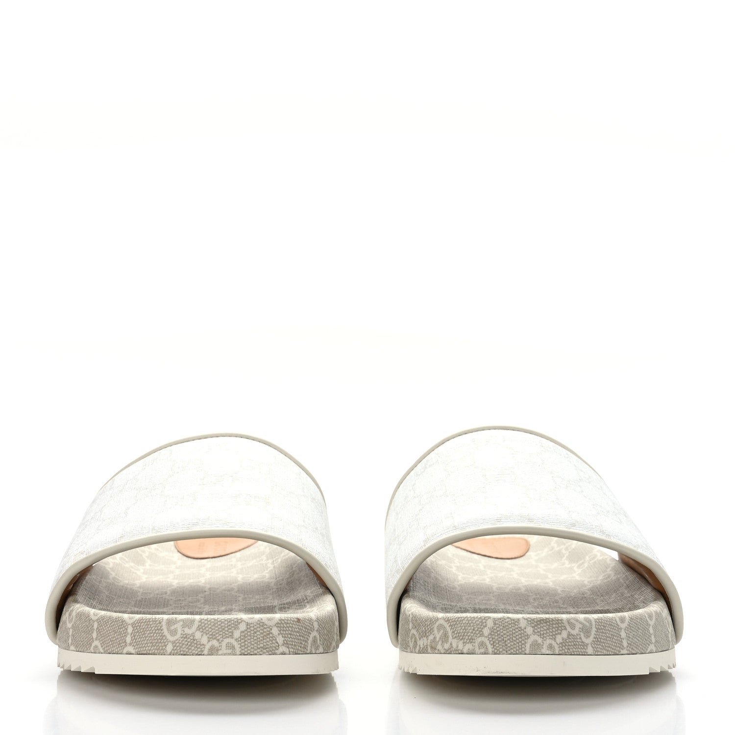 Gucci GG Supreme Monogram Demetra Mens Slide Sandals 11 White Mystic White 2 of 9