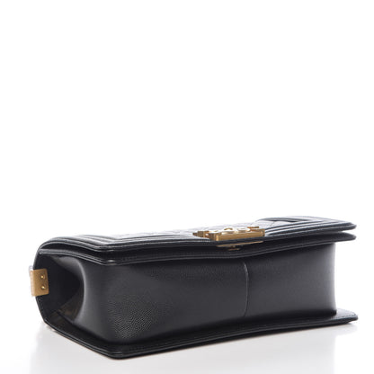 Chanel Caviar Quilted Medium Boy Flap Black 4 of 14