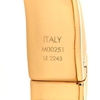 Louis Vuitton Brass Monogram Nanogram Cuff S Gold 5 of 7