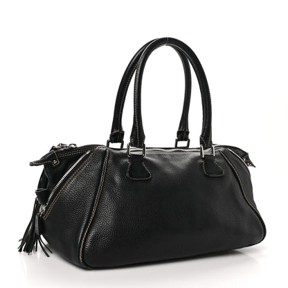 Chanel Calfskin Tassel Bowler Black 3 of 16
