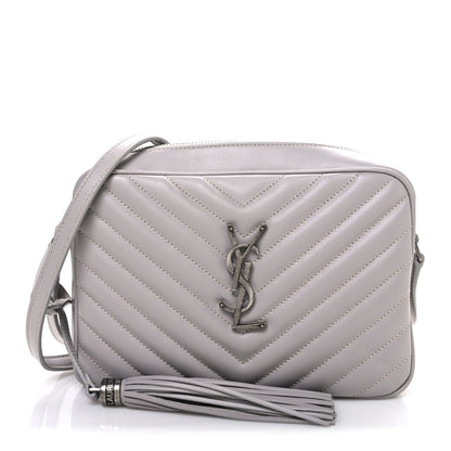 Saint Laurent Calfskin Matelasse Monogram Lou Camera Bag Granite 1 of 11