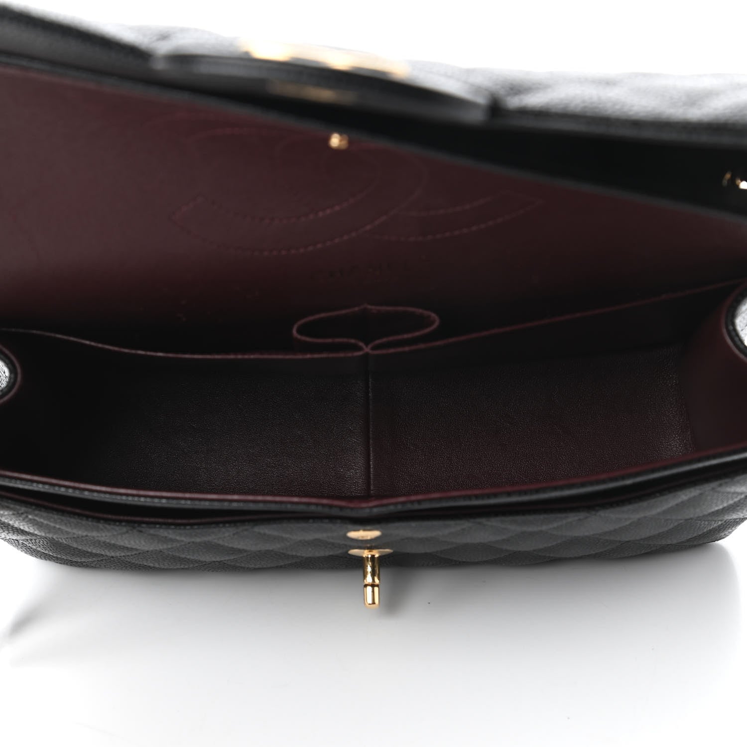 Chanel Caviar Quilted Jumbo Double Flap Black 5 of 10
