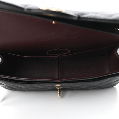 Chanel Caviar Quilted Jumbo Double Flap Black 5 of 10