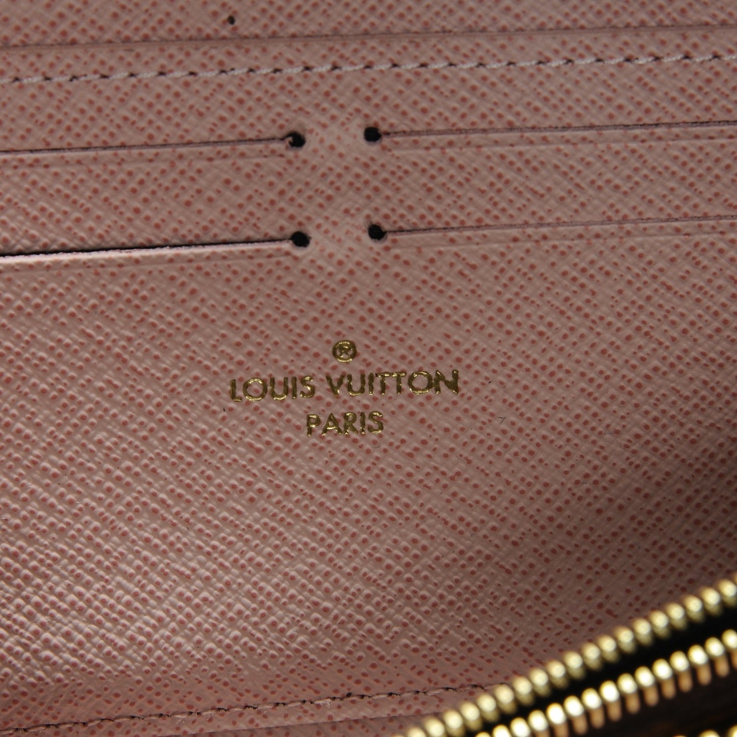 Monogram Clemence Wallet Rose Ballerine