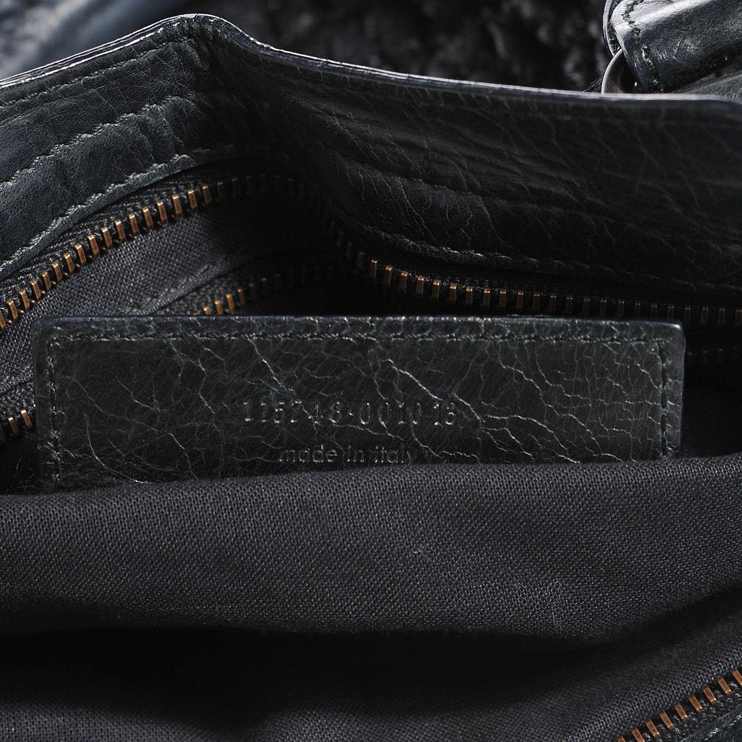 Smocked Agneau City Anthracite
