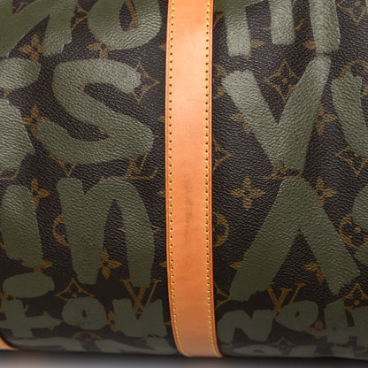 Louis Vuitton Graffiti Keepall 50 Kaki 15 of 18