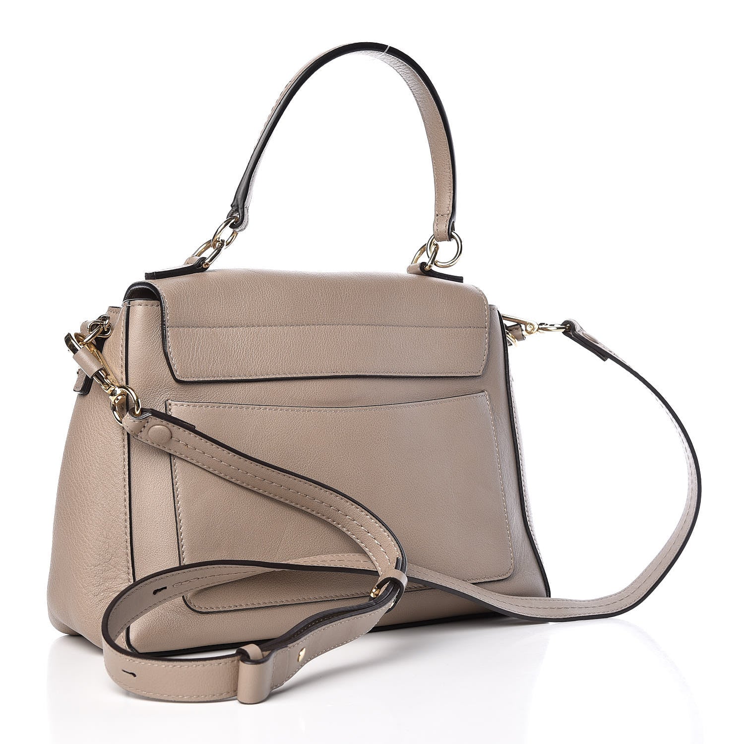 Chloe Calfskin Small Faye Day Shoulder Bag Motty Grey 3 of 10