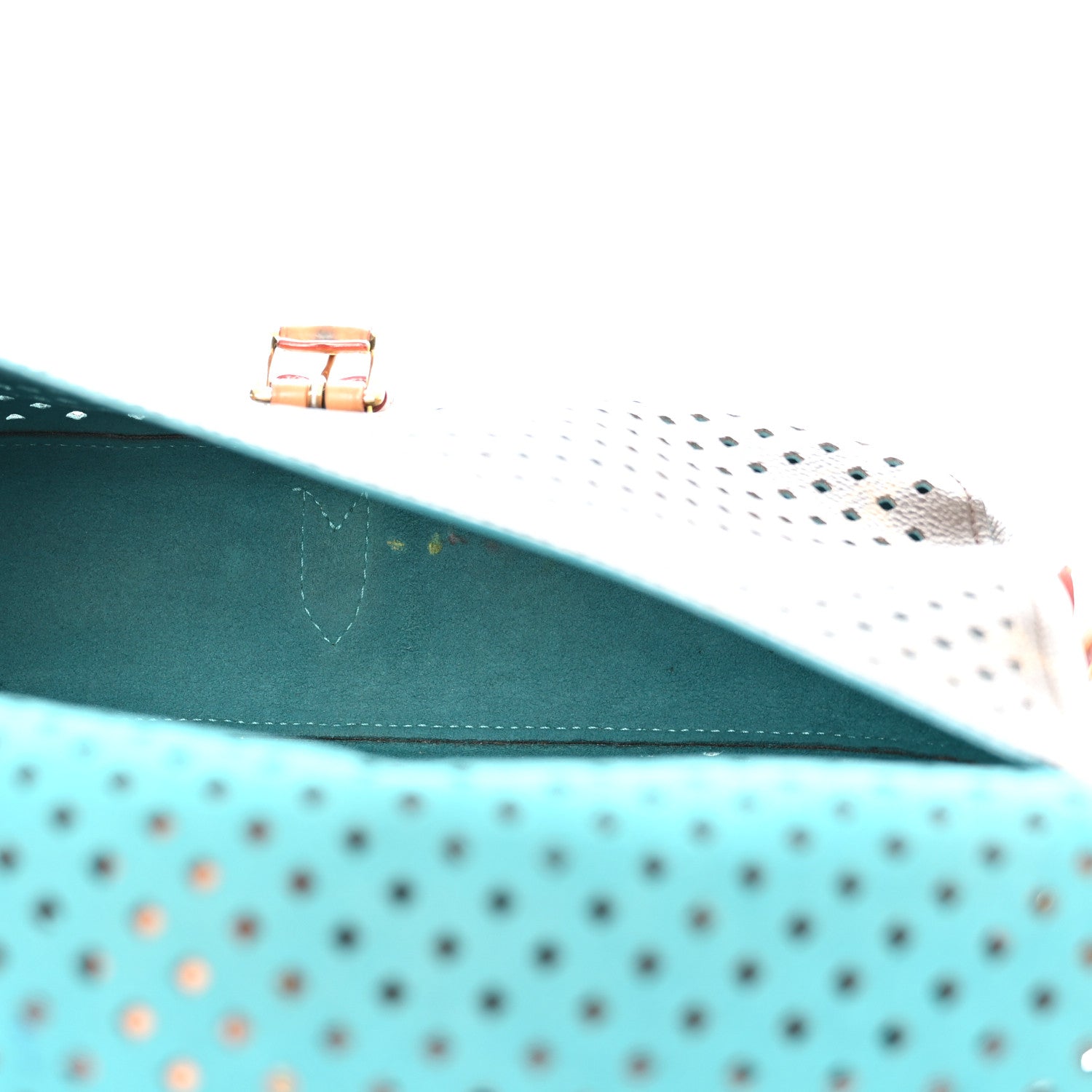 Louis Vuitton Monogram SC Flore Saumur Teal 6 of 17