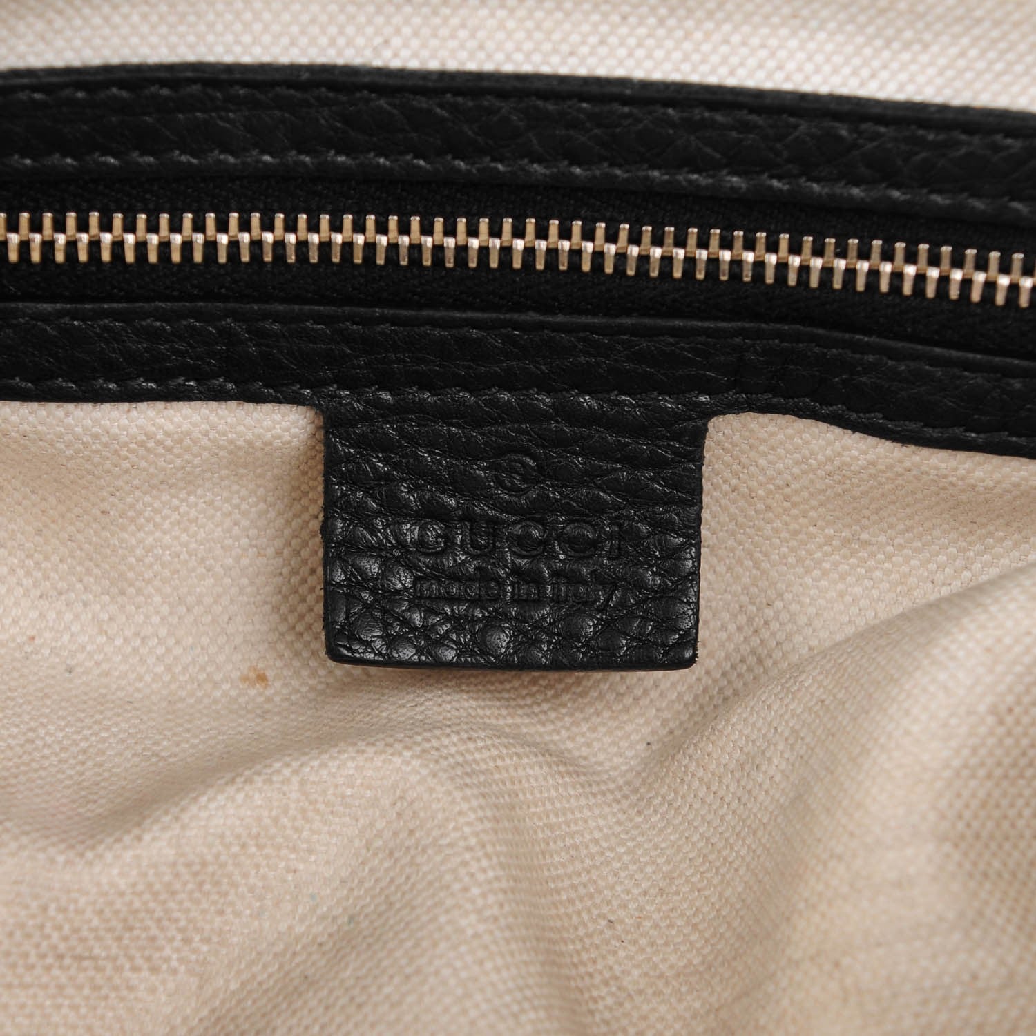 Gucci Calfskin Vintage Web Medium Boston Black 7 of 8