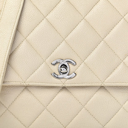 Chanel Caviar Quilted Small Single Flap Light Beige 21 of 21