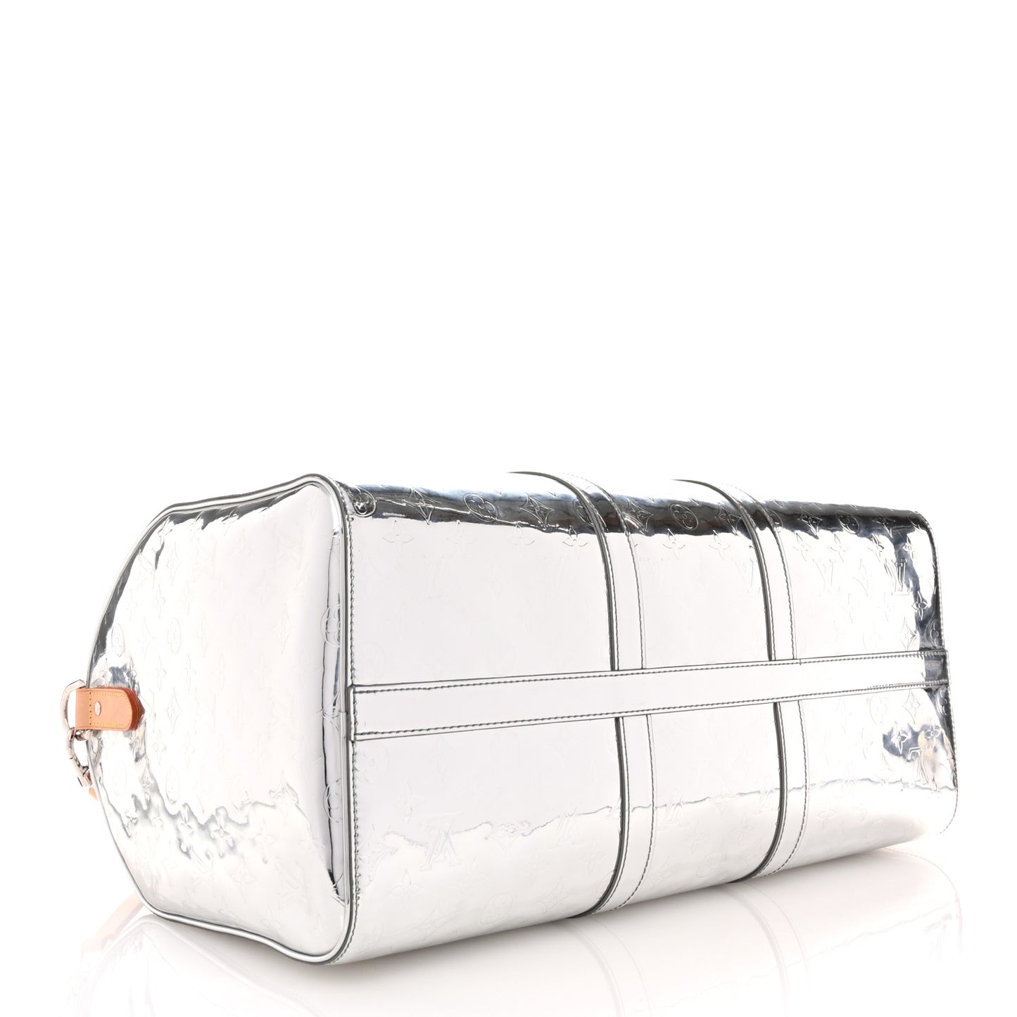 Monogram Mirror Keepall Bandouliere 50 Silver