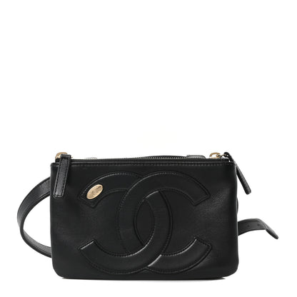 Chanel Lambskin CC Mania Waist Belt Bag Black 1 of 10