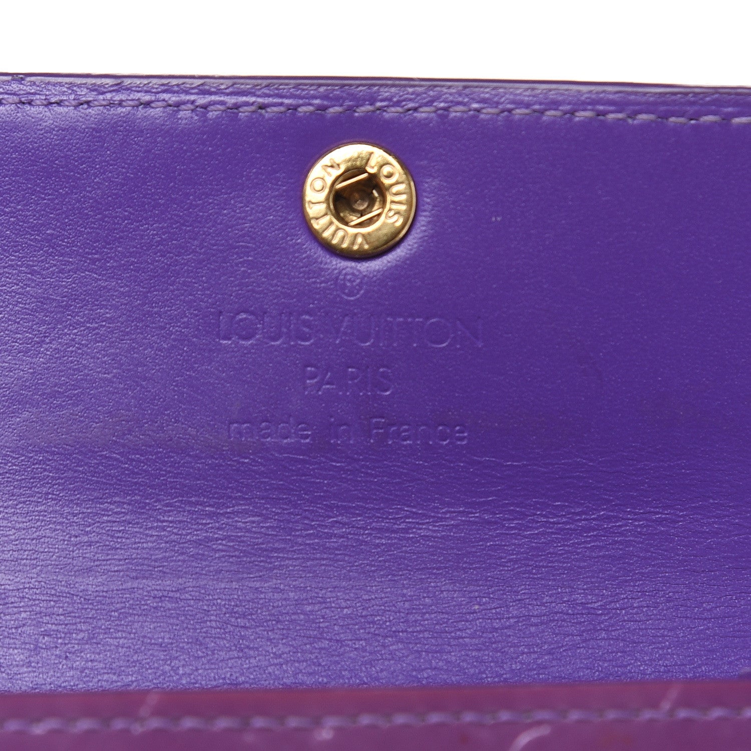 Louis Vuitton Vernis Elise Wallet Purple 6 of 12