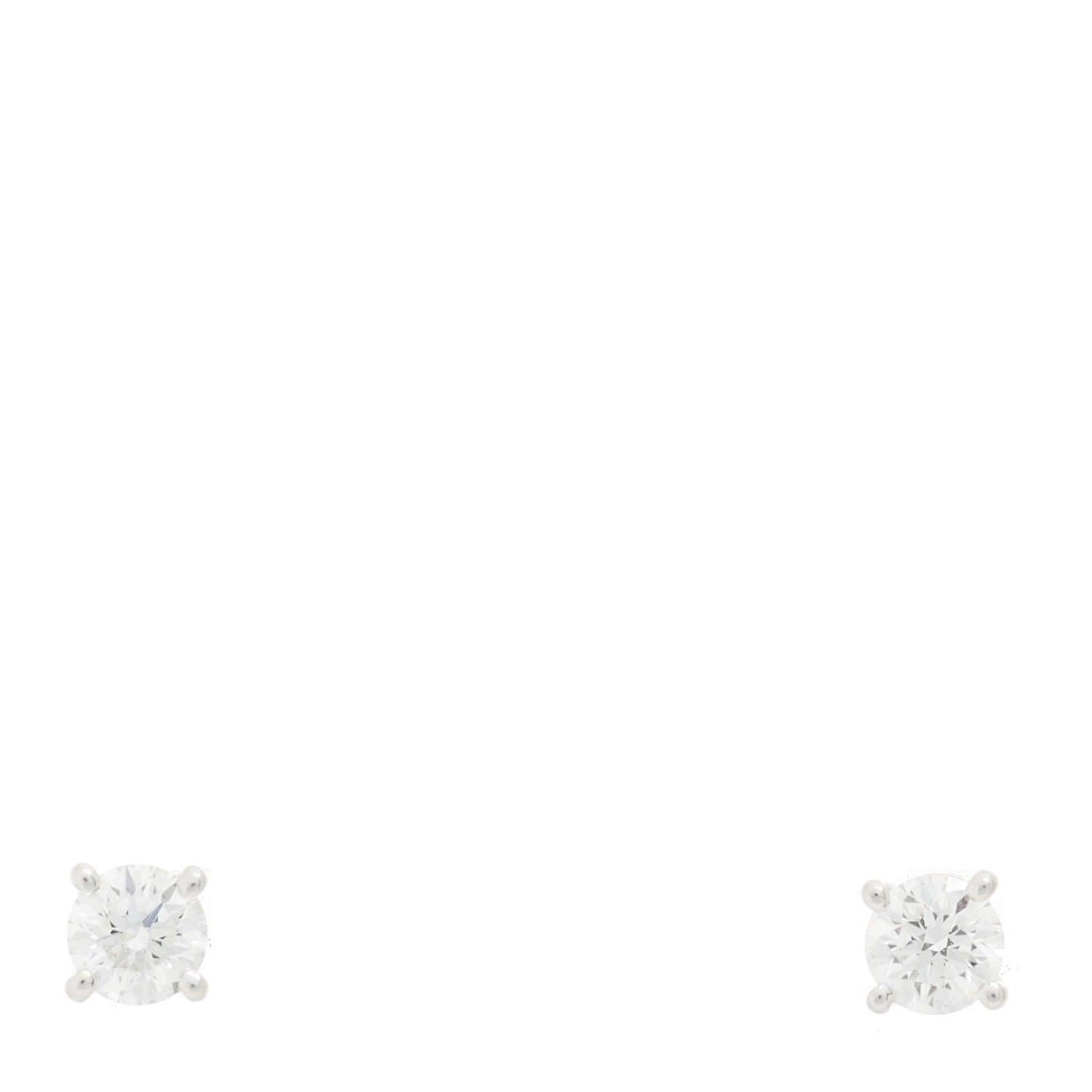 Platinum Diamond .31ctw Solitaire Earrings