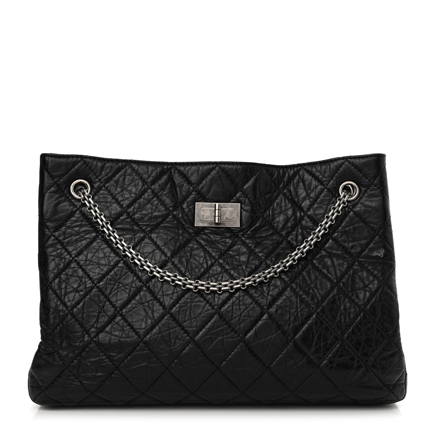 Chanel Aged Calfskin Reissue 2.55 Tote Black 1 of 15