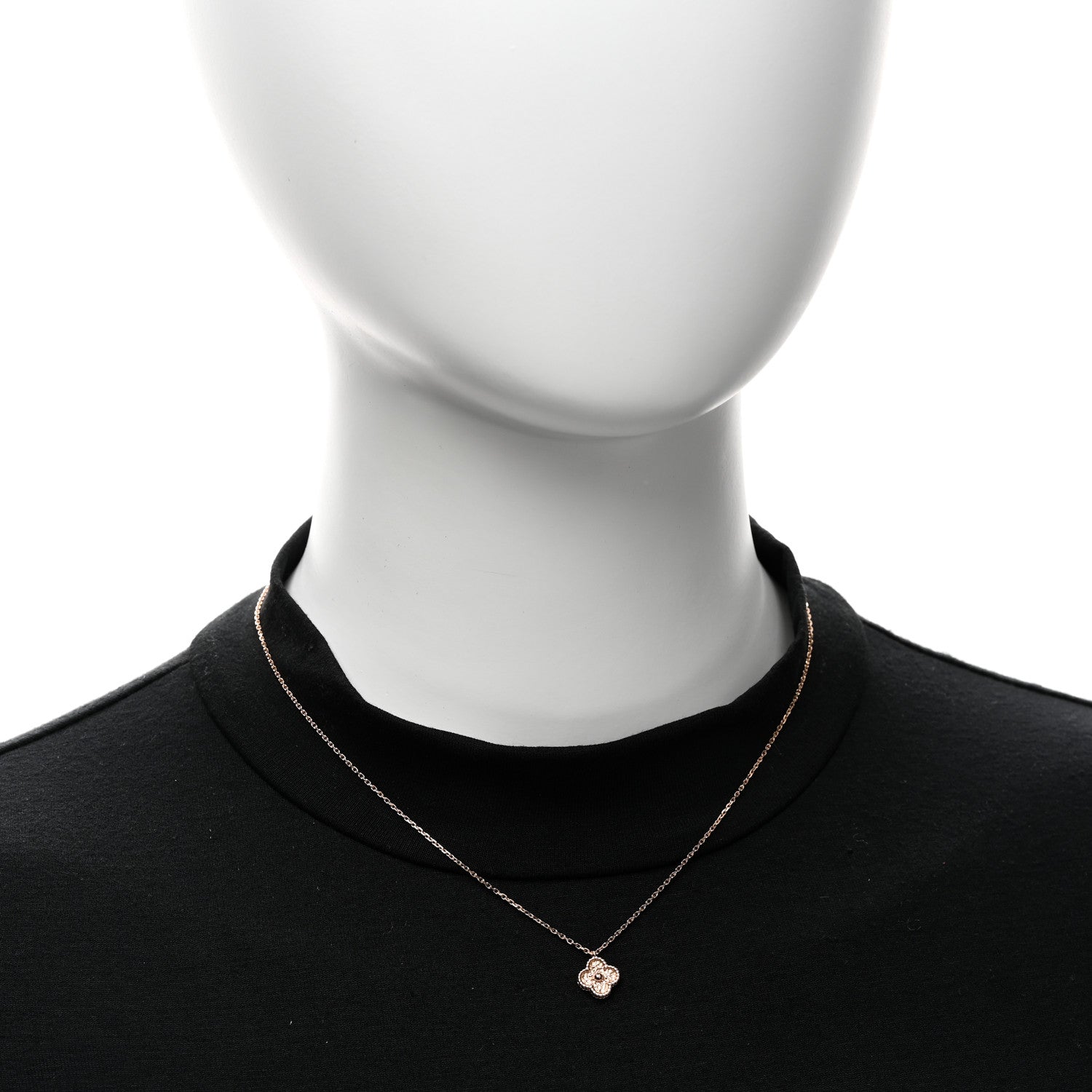 Van Cleef & Arpels 18K Rose Gold Sweet Alhambra Pendant Necklace 2 of 5