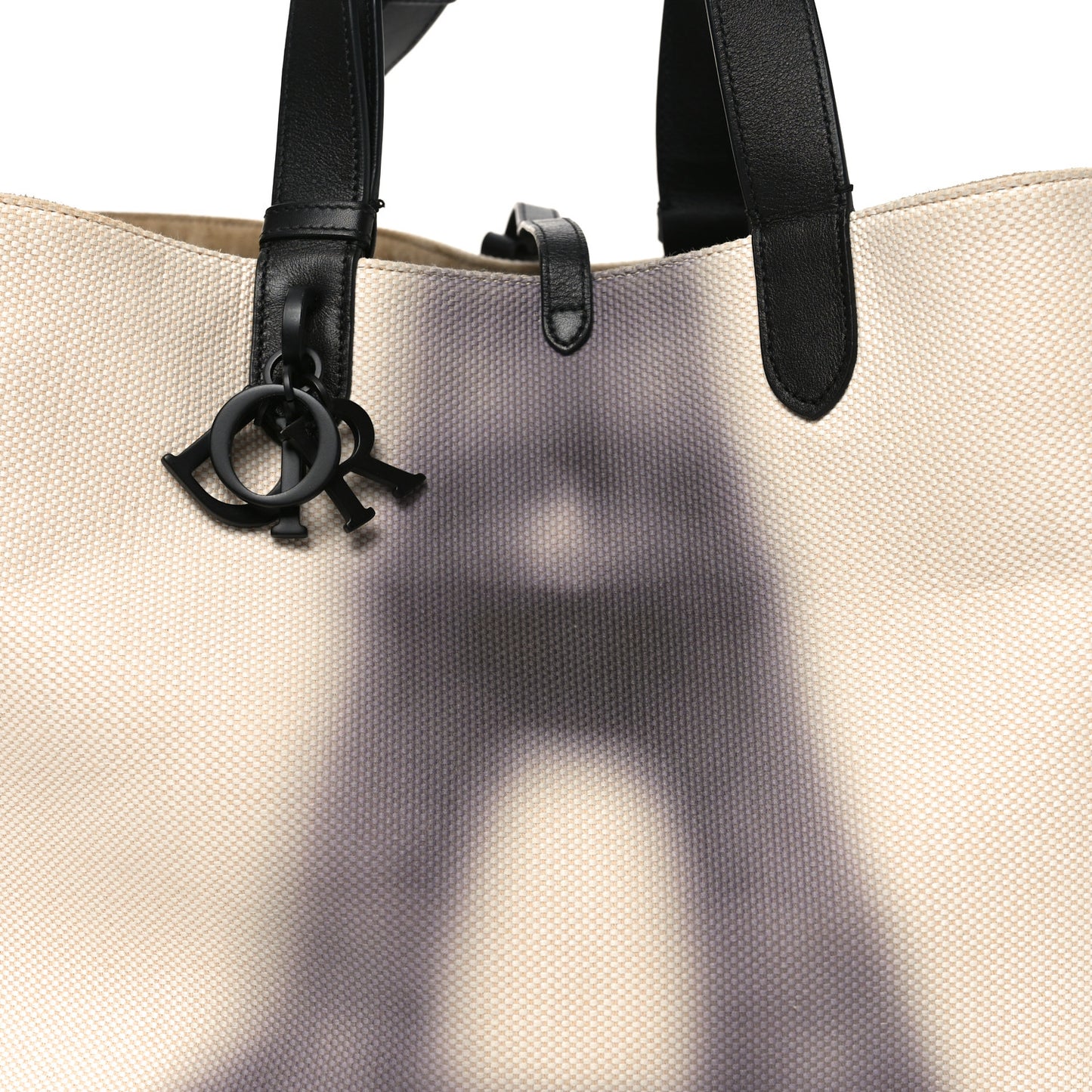 Canvas Large Eiffel Tower Toujours Beige Black