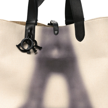 Christian Dior Canvas Large Eiffel Tower Toujours Beige Black 8 of 10