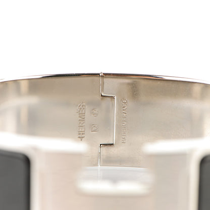 Hermes Enamel Wide Clic Clac H Bracelet GM Black 4 of 4
