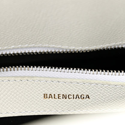Balenciaga Grained Calfskin XXS Ville Top Handle Bag White Black 6 of 10