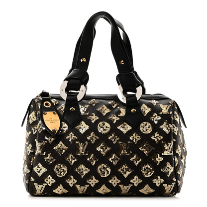 Louis Vuitton Monogram Sequins Eclipse Speedy 28 Gold 1 of 9