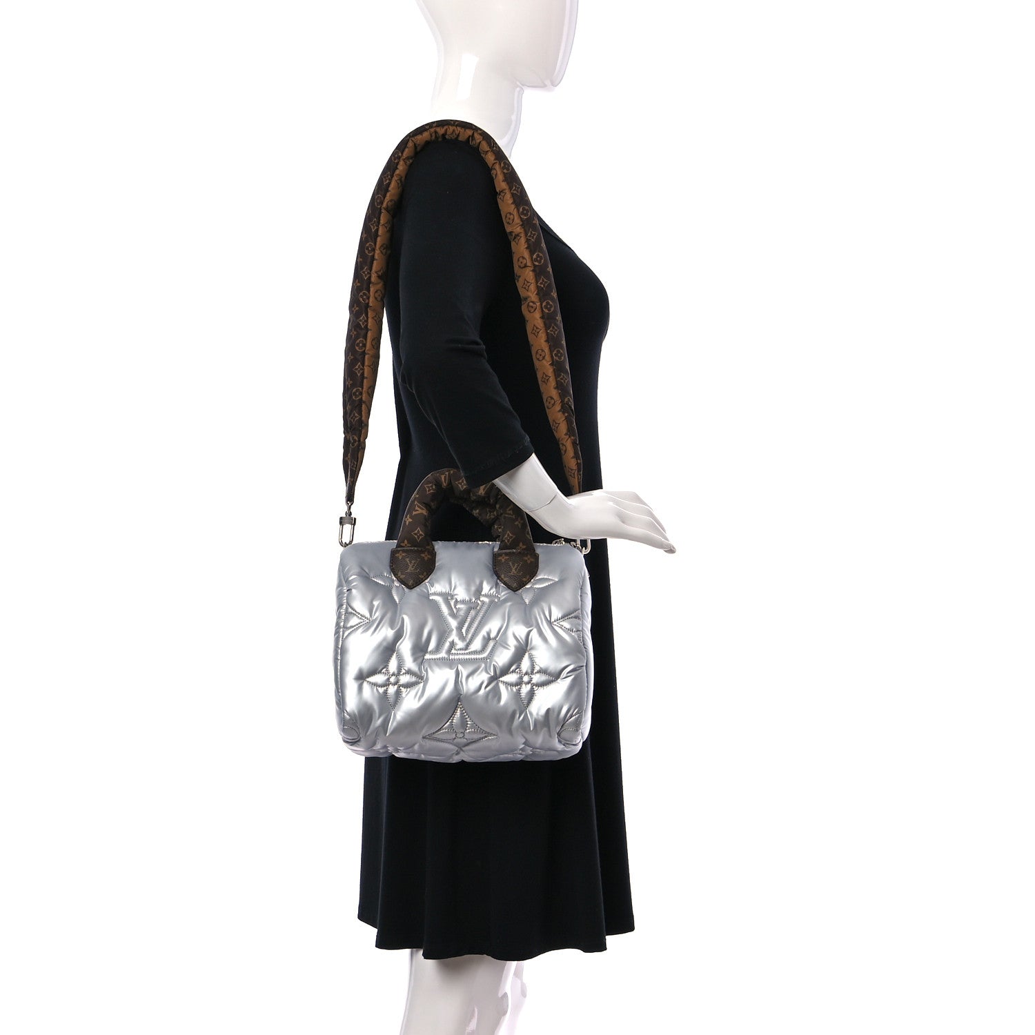 Louis Vuitton Econyl Mini Monogram Pillow Speedy Bandouliere 25 Silver 2 of 8
