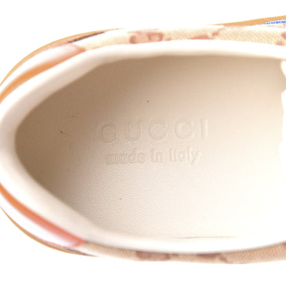 Gucci GG Monogram Suede Web Mens G74 Sneakers 9 Beige Ruggine Cuir 7 of 9